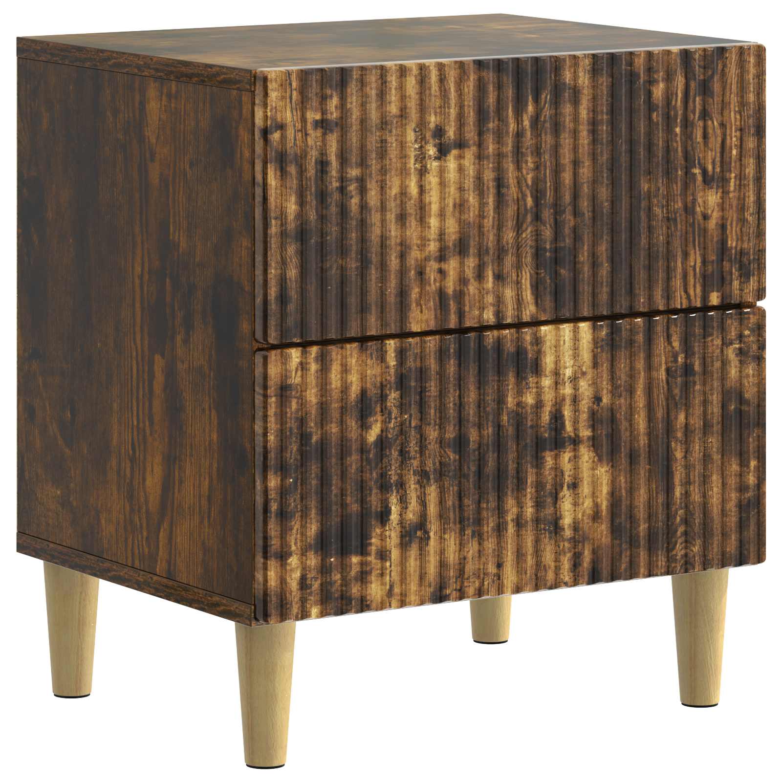 Natskab med skuffe Røget eg 43 x 34,5 x 48 cm Konstrueret træ billede