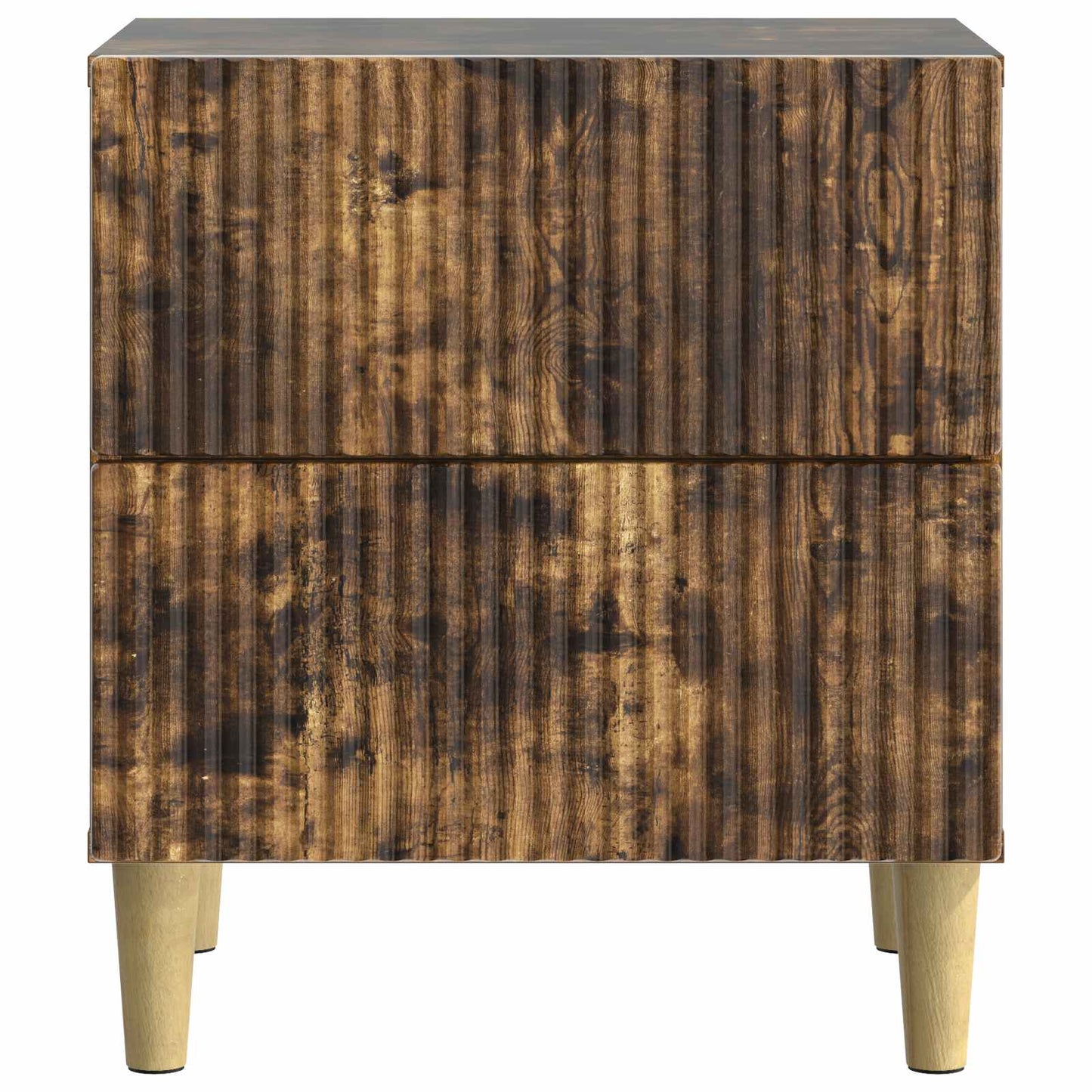 Natskab 2 pcs Røget eg 43 x 34,5 x 48 cm Konstrueret træ
