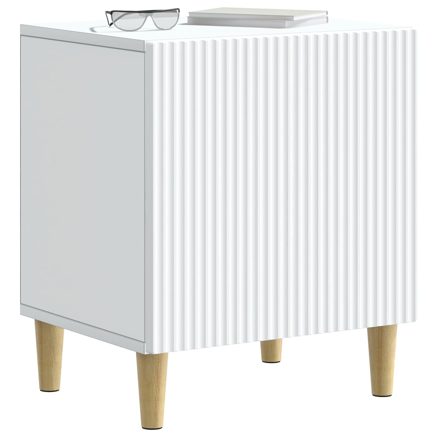 Natskab 2 pcs Hvid 43 x 34,5 x 50 cm Konstrueret træ