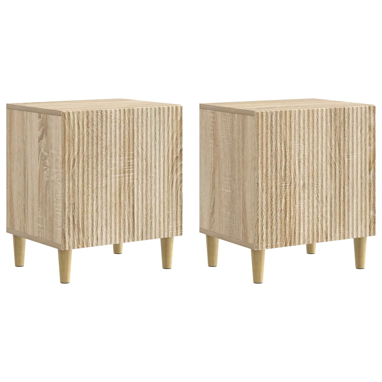 Natskab 2 pcs Sonoma-eg 43 x 34,5 x 50 cm Konstrueret træ