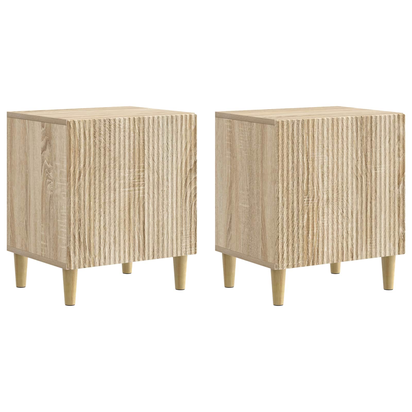 Natskab 2 pcs Sonoma-eg 43 x 34,5 x 50 cm Konstrueret træ billede