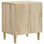 Natskab 2 pcs Sonoma-eg 43 x 34,5 x 50 cm Konstrueret træ