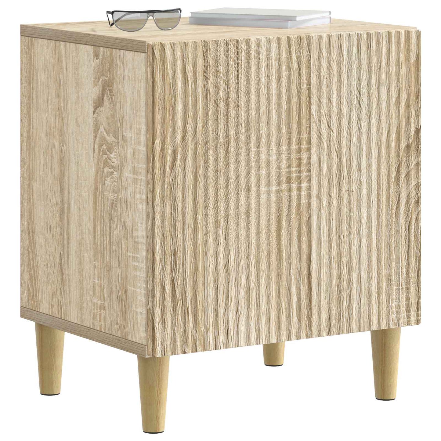 Natskab 2 pcs Sonoma-eg 43 x 34,5 x 50 cm Konstrueret træ