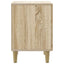 Natskab 2 pcs Sonoma-eg 43 x 34,5 x 50 cm Konstrueret træ