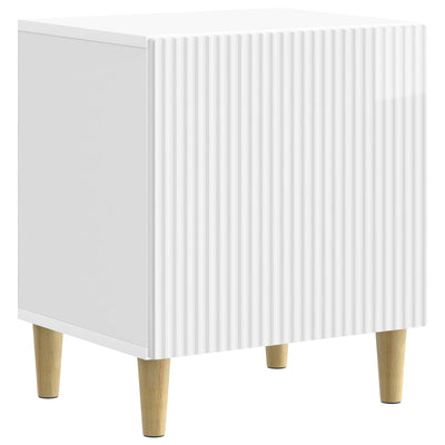 Natskab Hvid højglans 43 x 34,5 x 50 cm Konstrueret træ