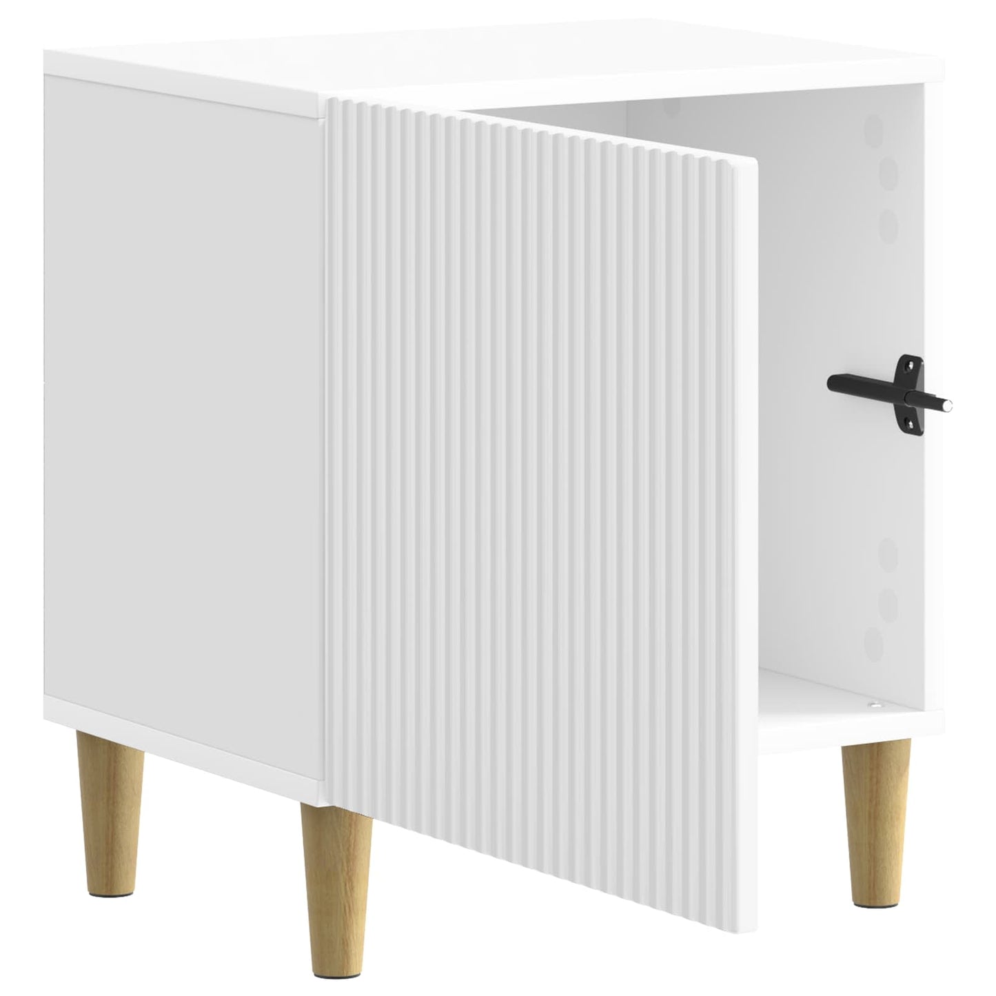 Natskab Hvid højglans 43 x 34,5 x 50 cm Konstrueret træ