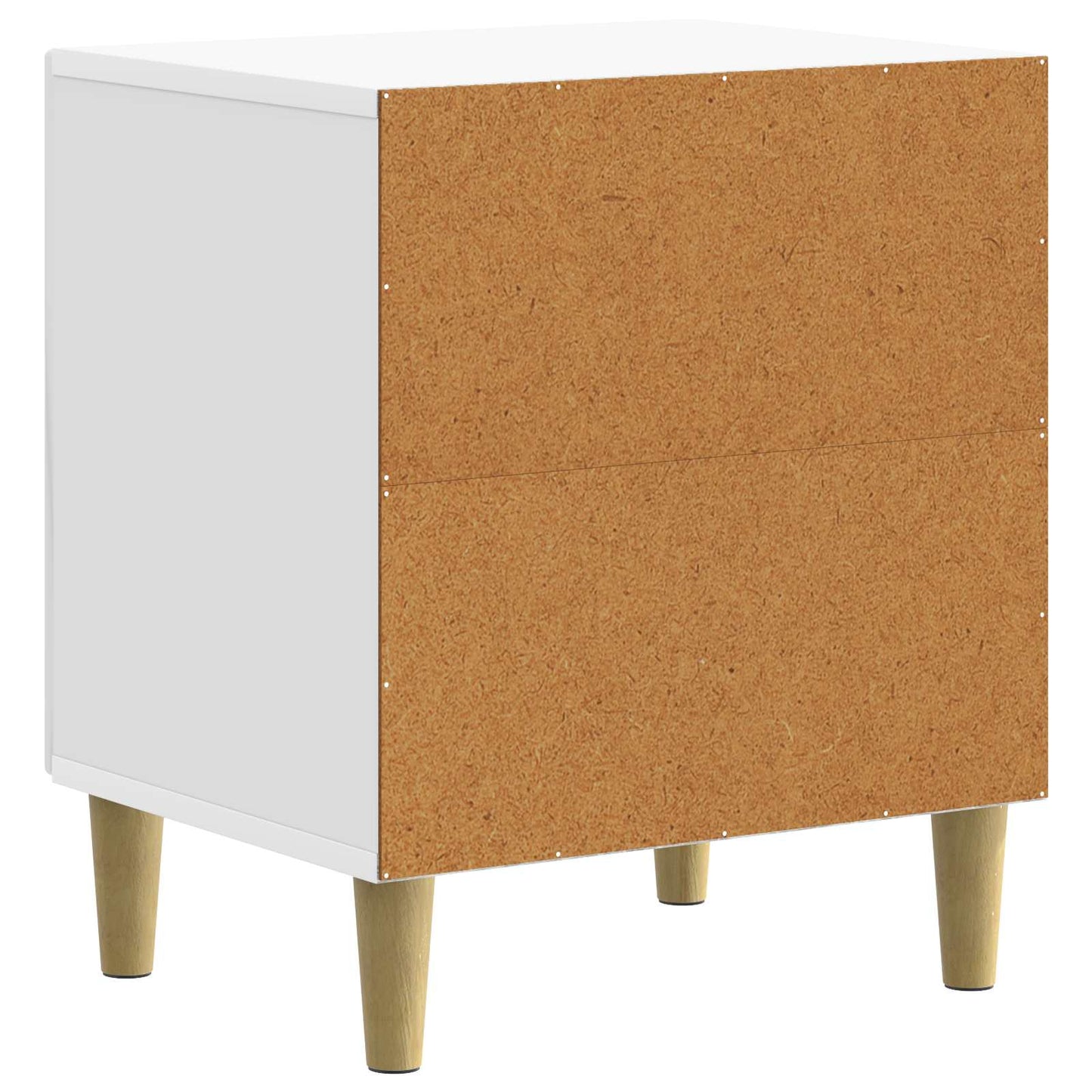 Natskab Hvid højglans 43 x 34,5 x 50 cm Konstrueret træ