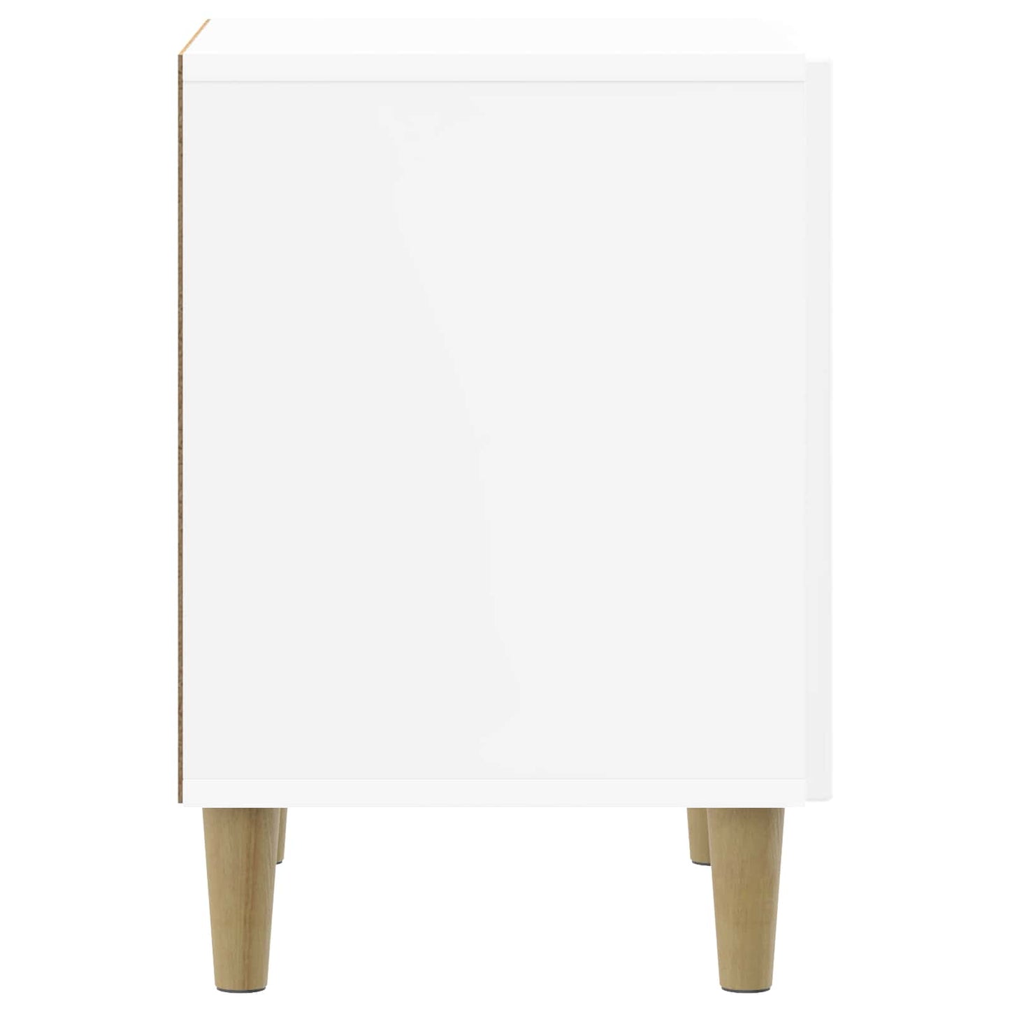 Natskab 2 stk. Hvid højglans 43 x 34,5 x 50 cm Konstrueret træ