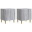 Natskab 2 pcs Grå sonoma-eg 43 x 34,5 x 50 cm Konstrueret træ
