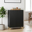 Sideboard Sort 66 x 34,5 x 90 cm Konstrueret træ
