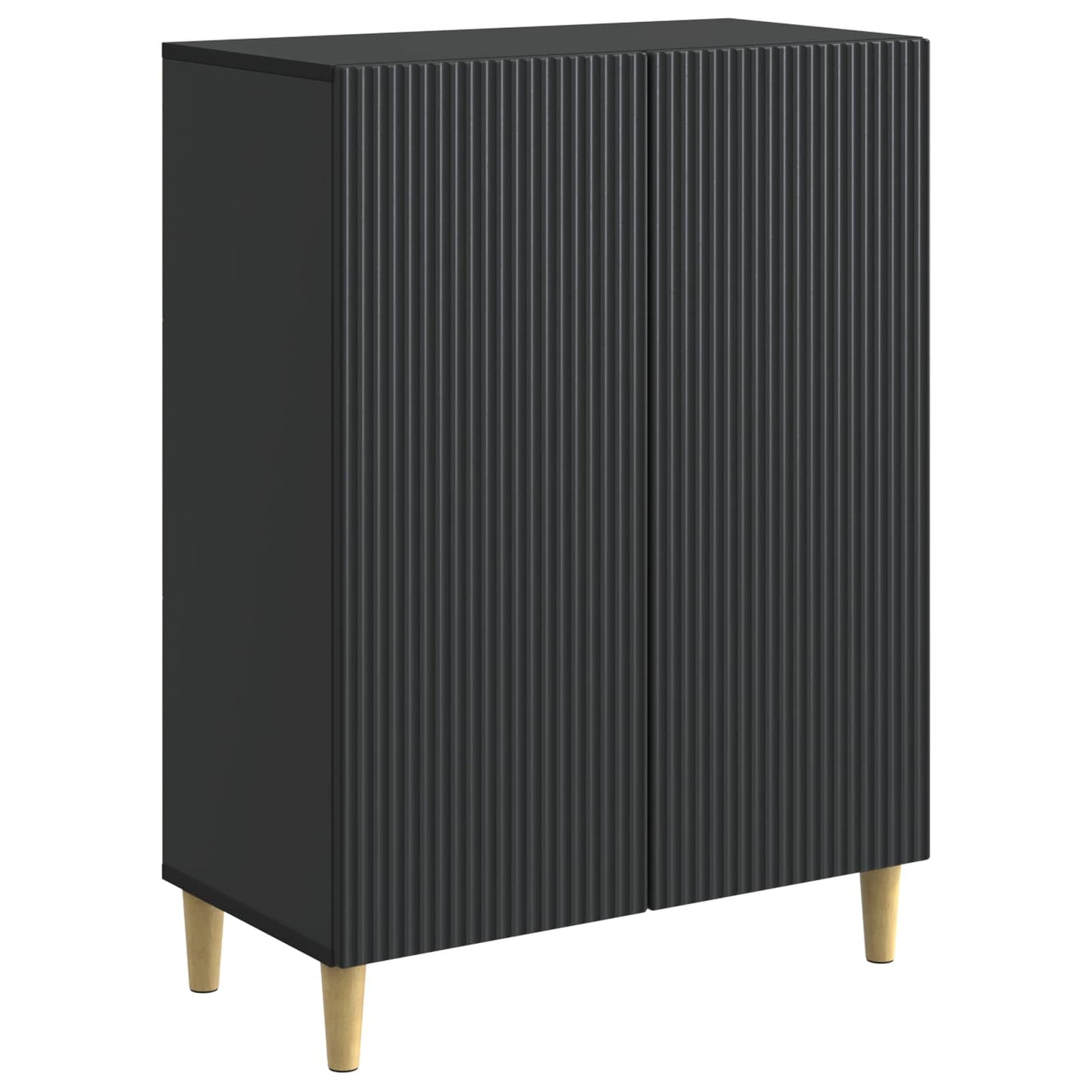 Sideboard Sort 66 x 34,5 x 90 cm Konstrueret træ