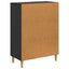 Sideboard Sort 66 x 34,5 x 90 cm Konstrueret træ