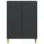 Sideboard Sort 66 x 34,5 x 90 cm Konstrueret træ