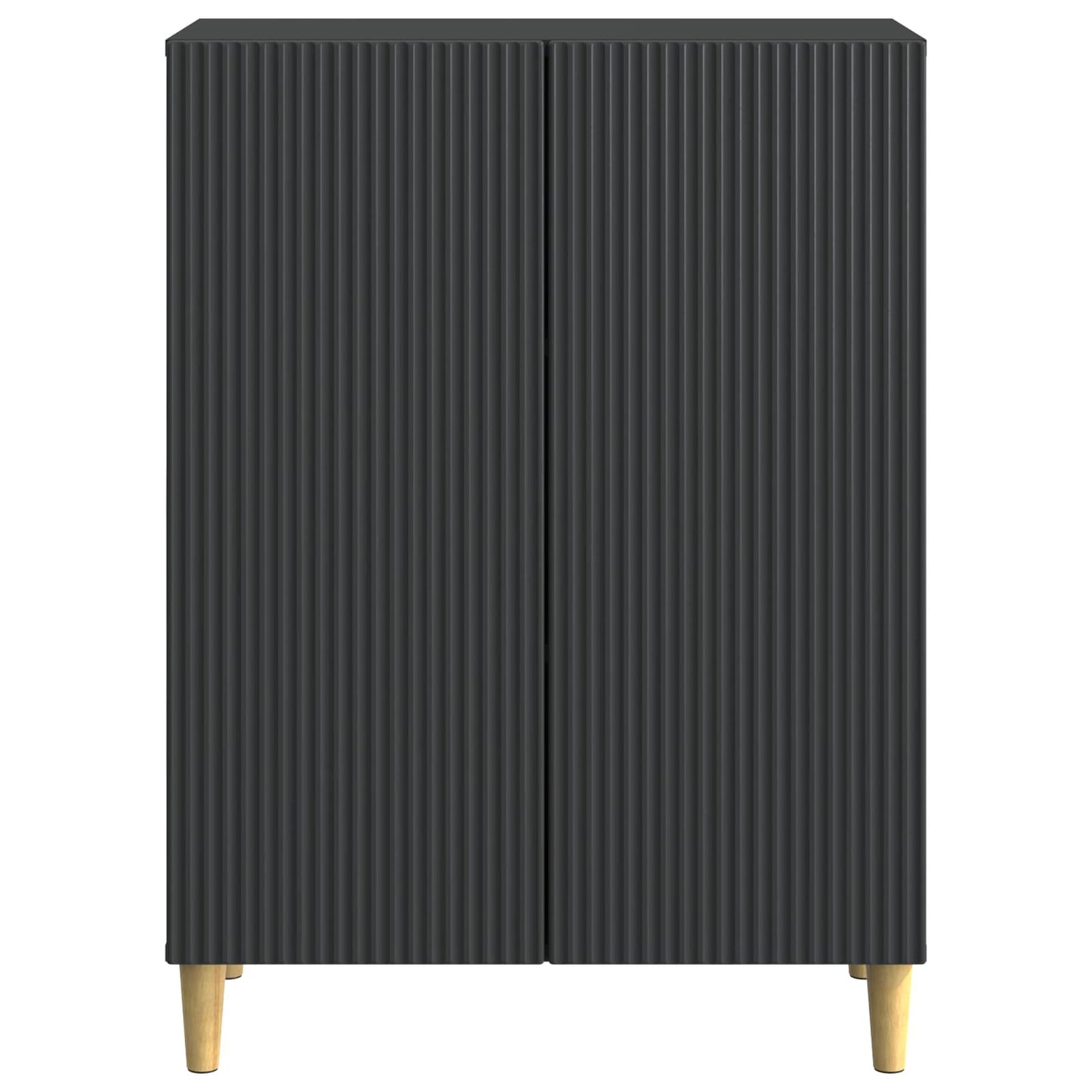 Sideboard Sort 66 x 34,5 x 90 cm Konstrueret træ