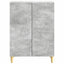 Sideboard Betongrå 66 x 34,5 x 90 cm Konstrueret træ