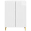 Sideboard Hvid højglans 66 x 34,5 x 90 cm Konstrueret træ