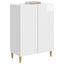 Sideboard Hvid højglans 66 x 34,5 x 90 cm Konstrueret træ