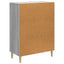 Sideboard Grå sonoma-eg 66 x 34,5 x 90 cm Konstrueret træ