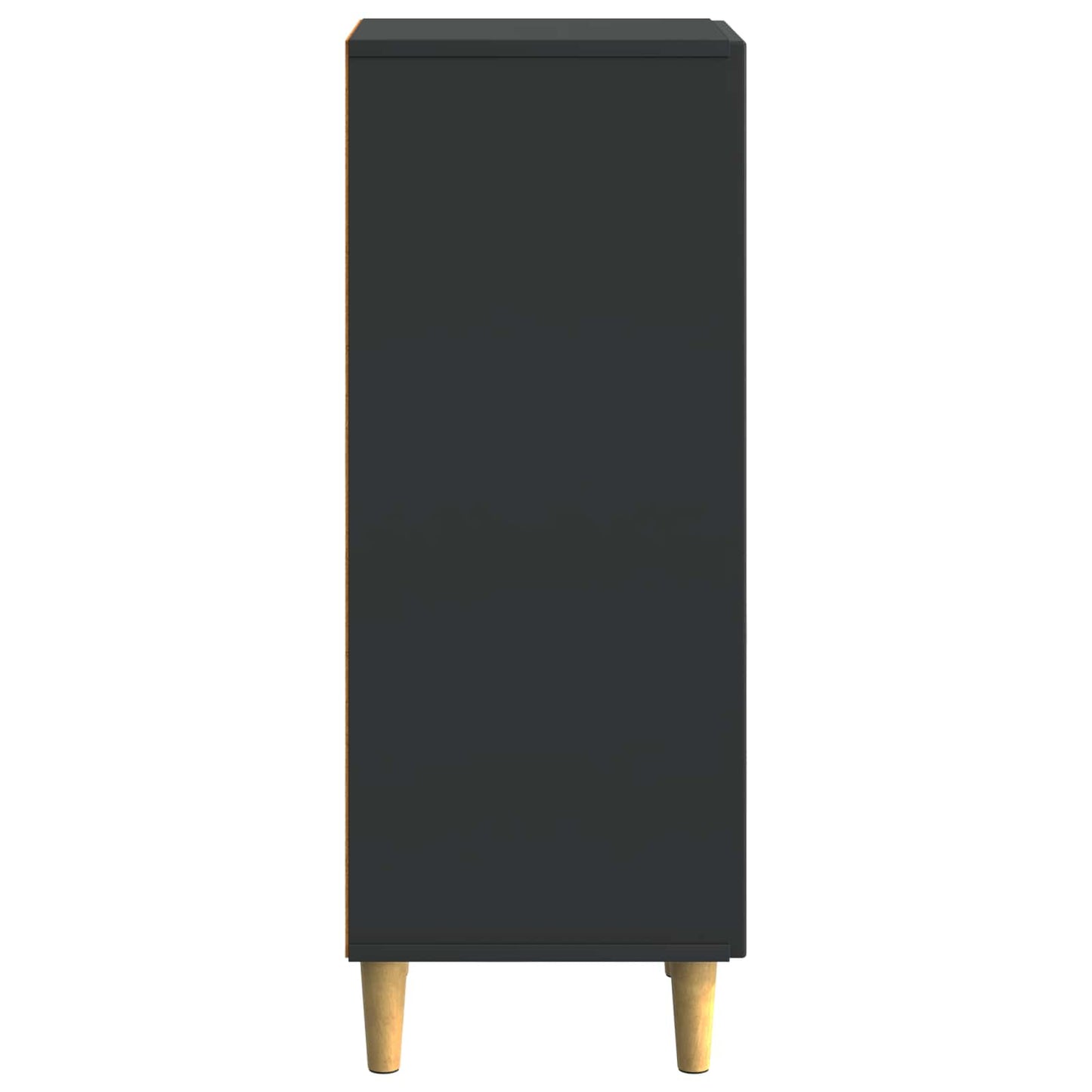 Sideboard Sort 33 x 34,5 x 90 cm Konstrueret træ