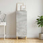 Sideboard Betongrå 33 x 34,5 x 90 cm Konstrueret træ
