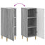 Sideboard Grå sonoma-eg 33 x 34,5 x 90 cm Konstrueret træ