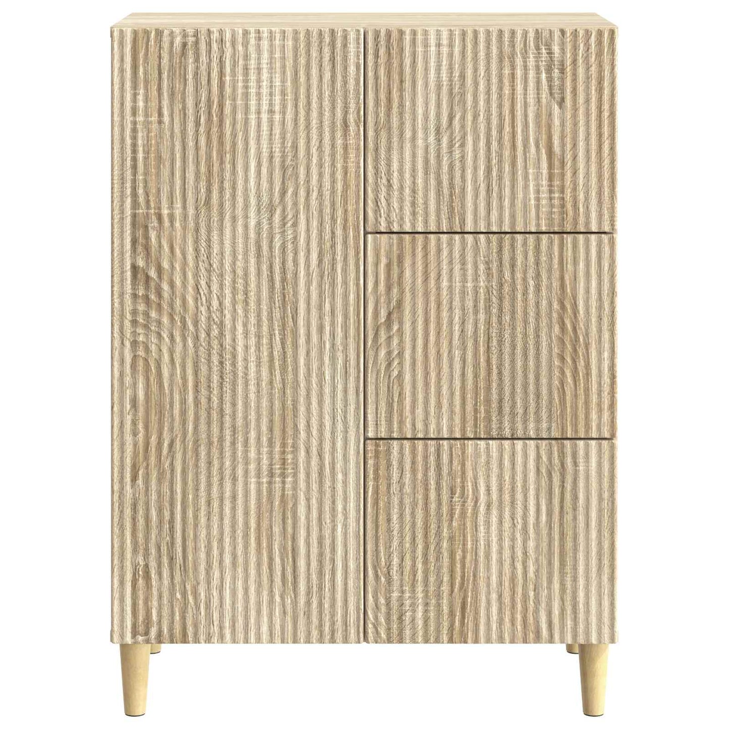 Sideboard Sonoma-eg 66 x 34,5 x 90 cm Konstrueret træ