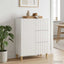 Sideboard Hvid højglans 66 x 34,5 x 90 cm Konstrueret træ