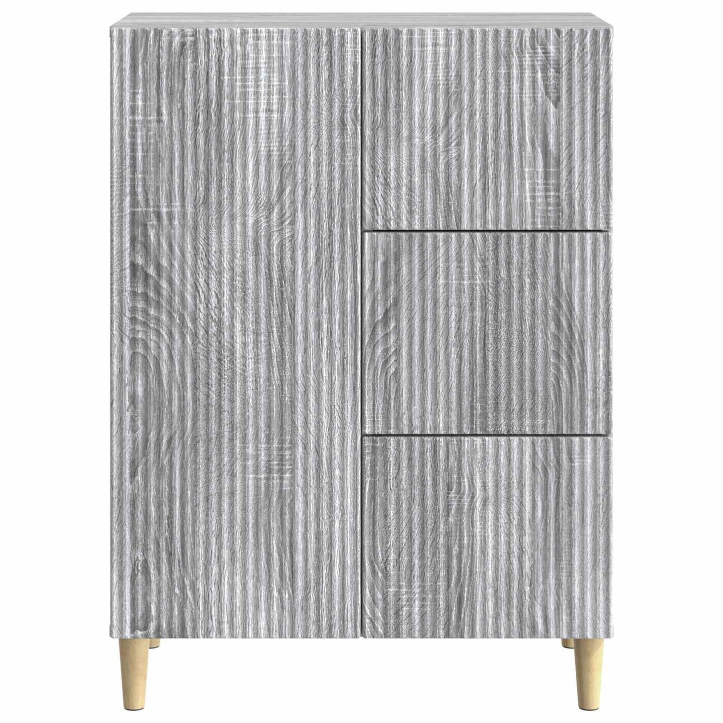 Sideboard Grå sonoma-eg 66 x 34,5 x 90 cm Konstrueret træ