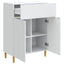 Sideboard Hvid 66 x 34,5 x 90 cm Konstrueret træ