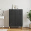 Sideboard med skuffe Sort 66 x 34,5 x 90 cm Konstrueret træ