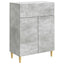 Sideboard med skuffe Betongrå 66 x 34,5 x 90 cm Konstrueret træ