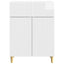 Sideboard Hvid højglans 66 x 34,5 x 90 cm Konstrueret træ