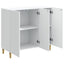 Sideboard Hvid 89 x 34,5 x 80 cm Konstrueret træ
