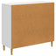 Sideboard Hvid 89 x 34,5 x 80 cm Konstrueret træ