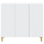 Sideboard Hvid 89 x 34,5 x 80 cm Konstrueret træ