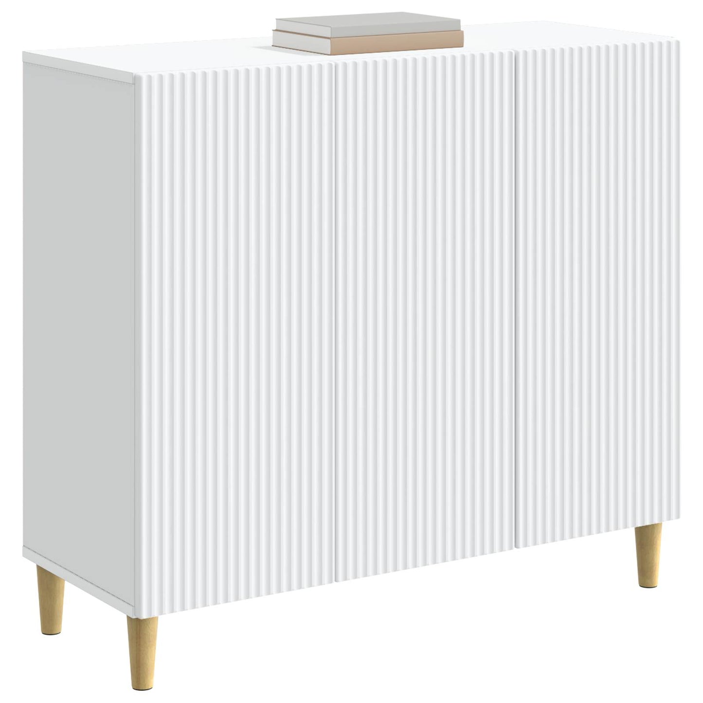 Sideboard Hvid 89 x 34,5 x 80 cm Konstrueret træ