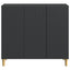 Sideboard Sort 89 x 34,5 x 80 cm Konstrueret træ