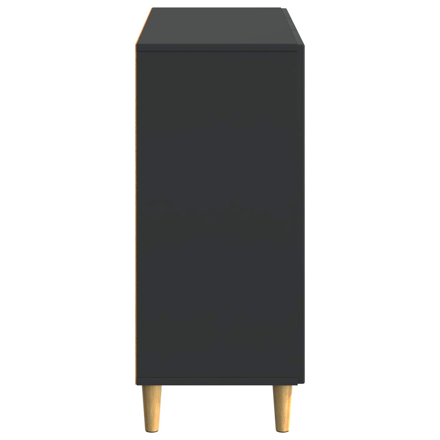 Sideboard Sort 89 x 34,5 x 80 cm Konstrueret træ