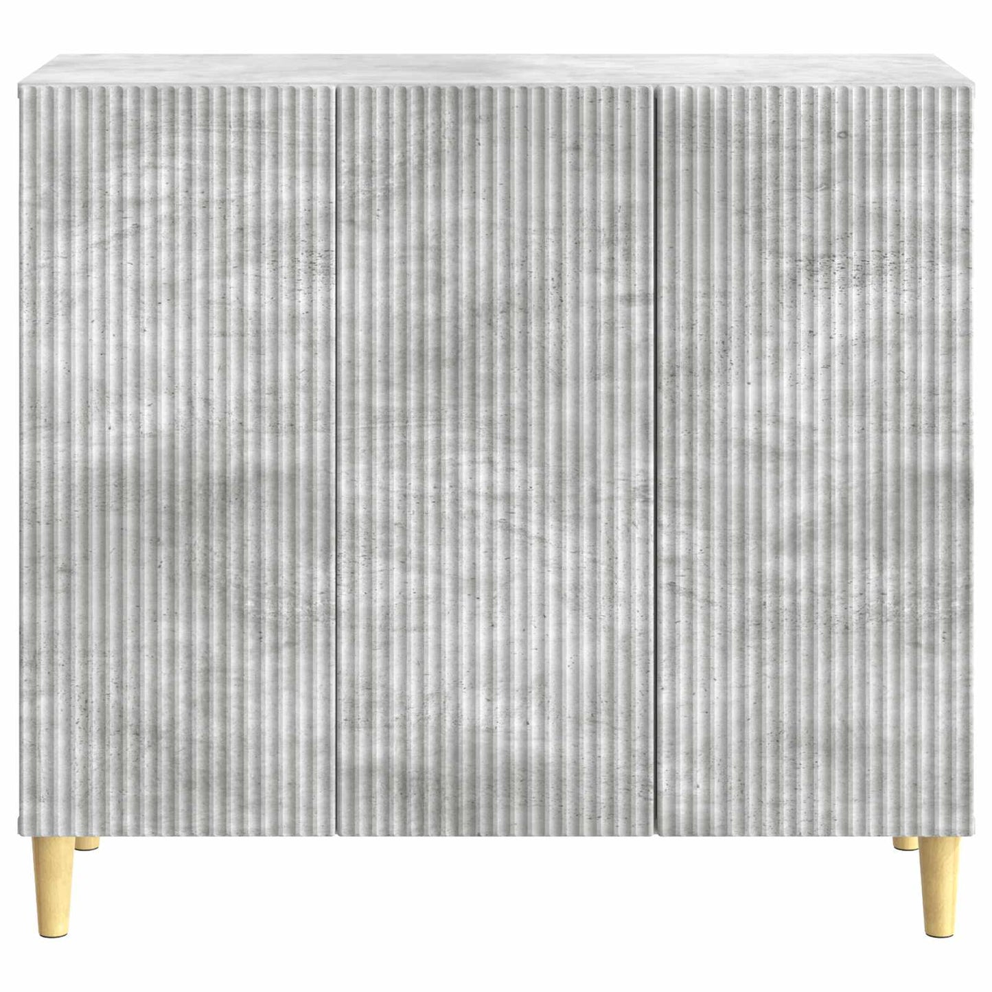 Sideboard Betongrå 89 x 34,5 x 80 cm Konstrueret træ