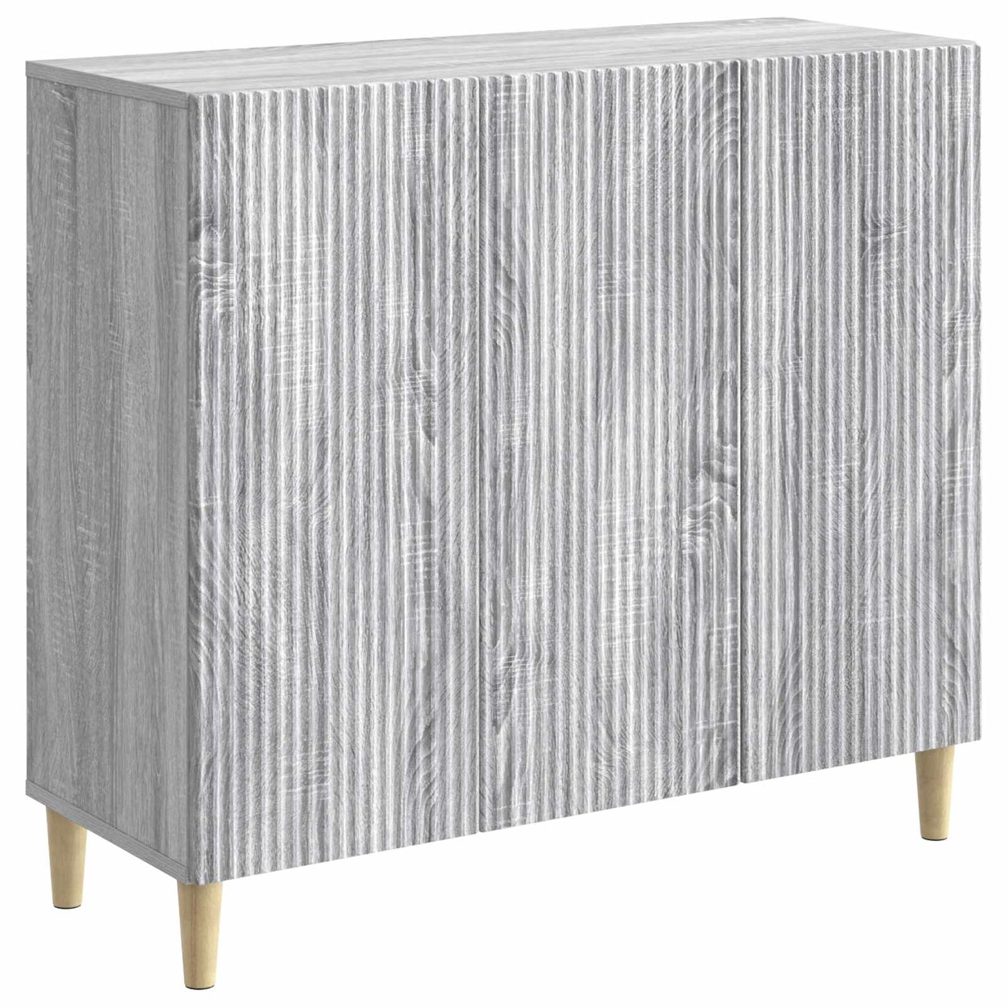 Sideboard Grå sonoma-eg 89 x 34,5 x 80 cm Konstrueret træ