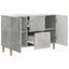 Sideboard med skuffe Betongrå 89 x 34,5 x 60 cm Konstrueret træ