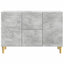 Sideboard med skuffe Betongrå 89 x 34,5 x 60 cm Konstrueret træ