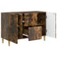 Sideboard med skuffe Røget eg 89 x 34,5 x 60 cm Konstrueret træ