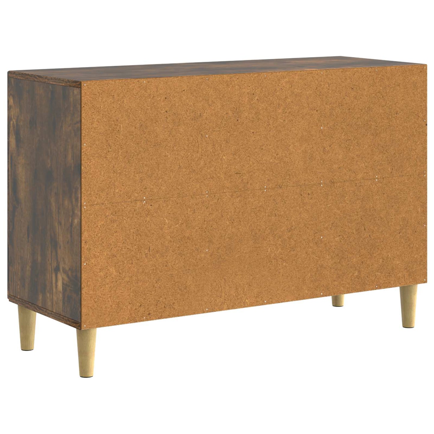 Sideboard med skuffe Røget eg 89 x 34,5 x 60 cm Konstrueret træ