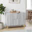 Sideboard Grå sonoma-eg 89 x 34,5 x 60 cm Konstrueret træ