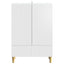 Sideboard Hvid 66 x 34,5 x 95 cm Konstrueret træ