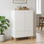 Sideboard Hvid højglans 66 x 34,5 x 95 cm Konstrueret træ