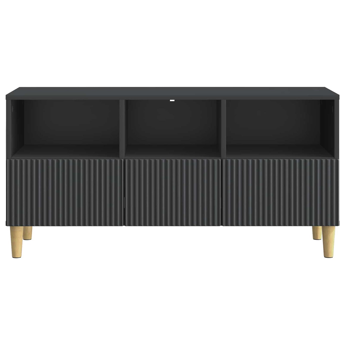 TV-skab med skuffe Sort 102 x 34,5 x 50 cm Konstrueret træ