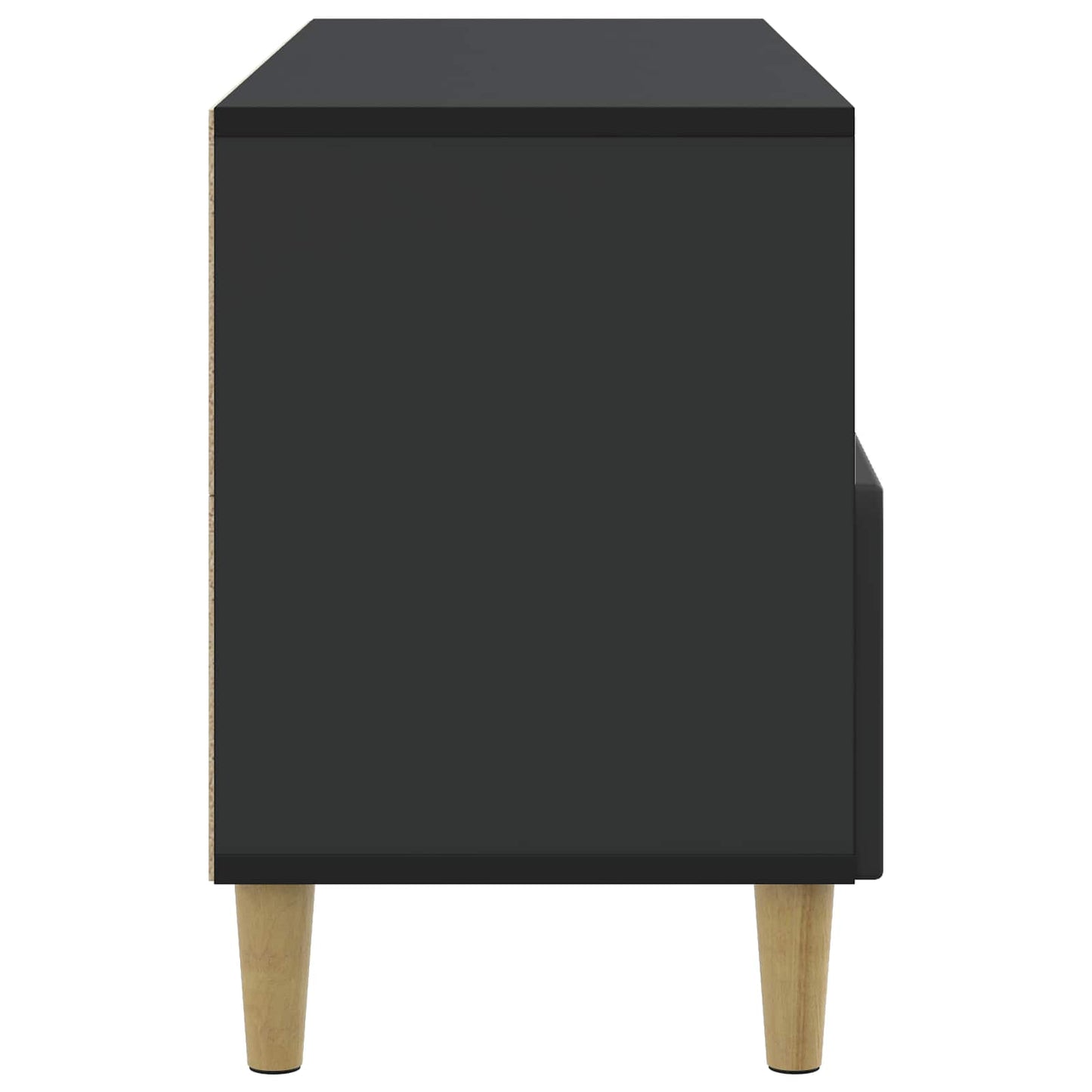 TV-skab med skuffe Sort 102 x 34,5 x 50 cm Konstrueret træ