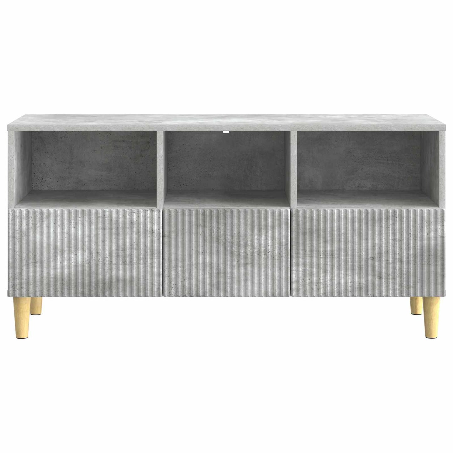 TV-skab med skuffe Betongrå 102 x 34,5 x 50 cm Konstrueret træ